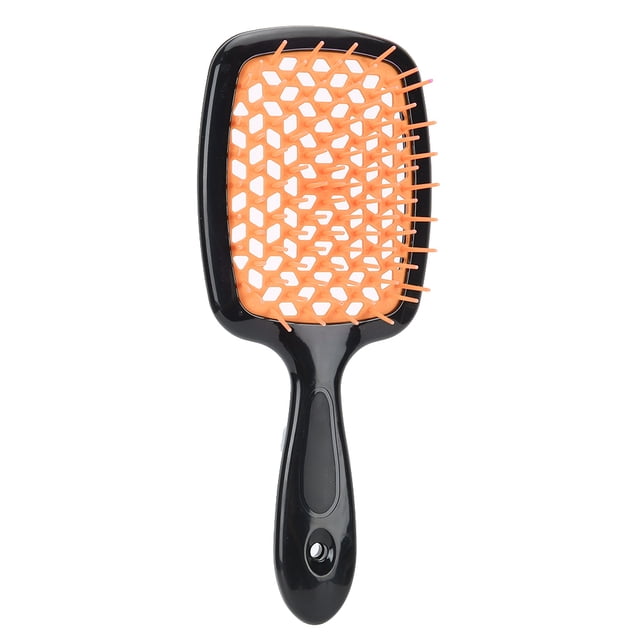 Peine de peluquería BRI antiestático herramienta de peinado portátil masaje cuero cabelludo naranja