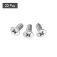 thumbnail image 3 of Unique Bargains 5/16-18x3/4' Vis Machine à Tête Plate Phillips 304 Boulons en Acier Inoxydable 20 Pack, 3 of 6
