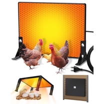 Chicken Coop Heater with Timer, 110w Winter Heating Plate Chick Flat Panel Chick Heater, Suitable for 40cm X 30cm Incubator Chick Coop for Pets, Chicks, Kittens, Farm Frost Protection