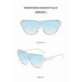 thumbnail image 2 of Half Frame Oversized Sunglasses Women For Men Vintage Fashion Sun Glasses Trendy Punk One Piece Shades, 2 of 5