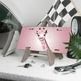 thumbnail image 3 of License Plate, Pink Giraffe with Flower Decorative Front,Personalized Stainless Steel License Plate Cover For Men Women,12.2" X 6.2", 3 of 6