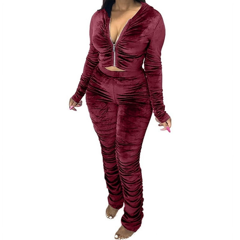 Velvet Jumpsuit Set It s Soft Breathable And Comfortable Women s
