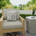 thumbnail image 2 of Jordan Manufacturing 16" x 16" Rave Grey Quatrefoil Square Outdoor Throw Pillow (2 Pack), 2 of 11