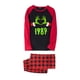thumbnail image 2 of Conjuntos de pijamas navideños familiares a juego Grinch 2024, pijama de Grinch con parte superior y pantalones de pijama a cuadros, pijama de Grinch para niños y adultos para la familia, Hombres XXL, 2 of 6