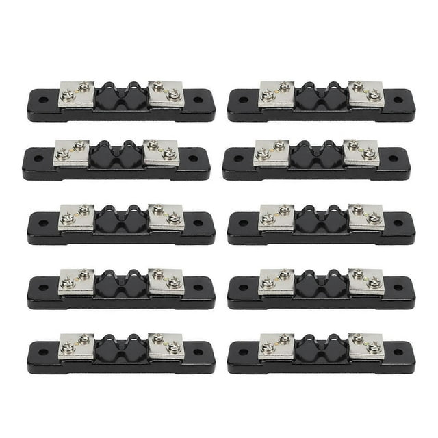 Lot de 10 résistances shunt pour ampèremètres analogiques numériques 75 mV CC, pour équipement de test, 10 A