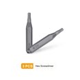 thumbnail image 3 of Uxcell 3pcs H2.0 Hex Screwdriver Bit 5/32" Hex Magnetic Hexagon Head S2 Steel, 3 of 6