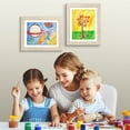 thumbnail image 5 of Americanflat 10x12.5 Kids Art Frame with 8.5x11 Mat 2 Pack Holds 100 Art Pieces Magnetic Letter Size - Light, 5 of 8