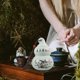 thumbnail image 3 of Tea Holder Ceramic Tea Storage Pot for Home Use Multi Color Gourd Shape Moisture-Proof 1Set, 3 of 5