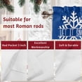 thumbnail image 7 of Valances for Windows Hello Winter Rod Pocket Cafe Window Treatments Valance Curtains for Kitchen Bathroom Laundry Basement Windows 60"x14", 7 of 7