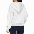 thumbnail image 4 of Womens Zip Up Hoodies, Long Sleeve Pullover for Women Fall Fashion Loose Fit Solid Color Hooded Sweatshirts with Pockets S-2XL, 4 of 6