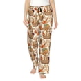thumbnail image 2 of Lsque Leaves And Berries Print Women's Pajama Pants, Lounge Pant - Comfortable Home Wear,Elastic Waistband, Stylish Design-Medium, 2 of 9