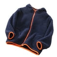 thumbnail image 1 of Chaqueta de invierno Gibobby para niños manga larga forro polar sólido con capucha 4-5 años, 1 of 4