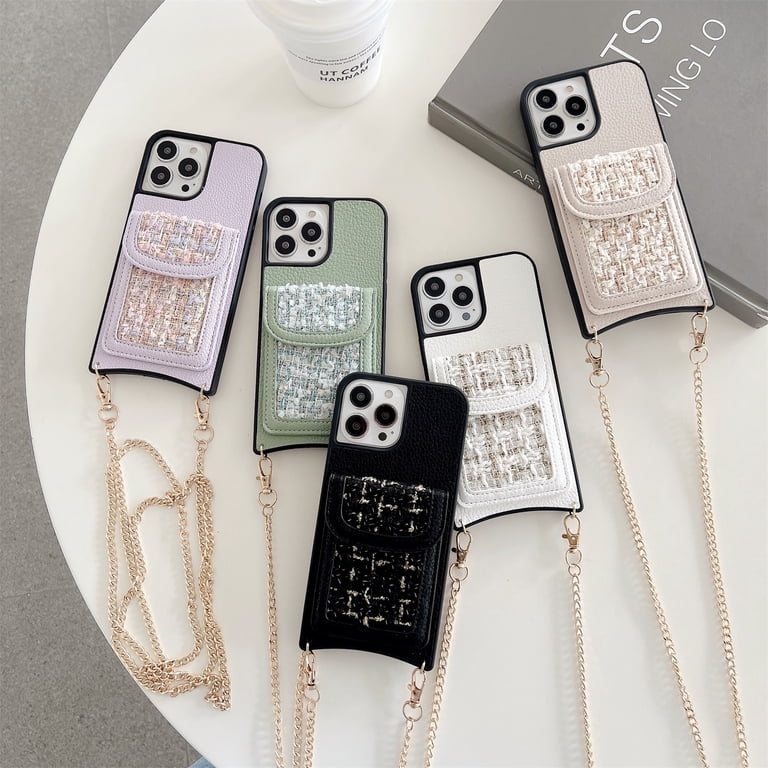 Iphone 13 Phone Cover With Chain Holder Clear Case With Short Chunky Band Change The Label Iphone 13 Phone Cover With Chain Holder Clear Case With Short Chunky Band Change The Label