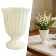 thumbnail image 2 of French Style Tall Flower Pot Vase, White Plastic Orchid Vase for Home Dining Table, Modern Decorative Container for Artificial Flowers Harlik, 2 of 9