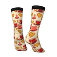 thumbnail image 5 of Uemuo Cups of Tea Pattern Women's Crew Socks, Soft Durable Breathable Moisture-Wicking with Odor Control Cotton socks, 5 of 9