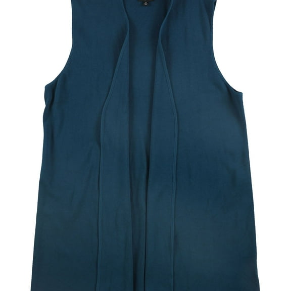 Alfani Womens Full Needle Cardigan Sweater, Blue, Large