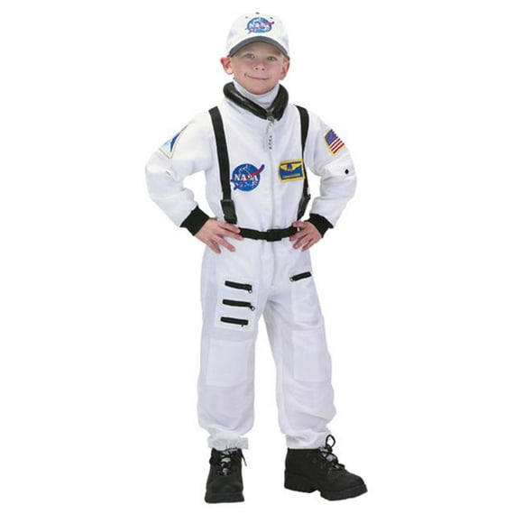 Aeromax ASW-23 2/3 Costume d'Astronaute Junior avec Casquette Brodée Taille Blanc