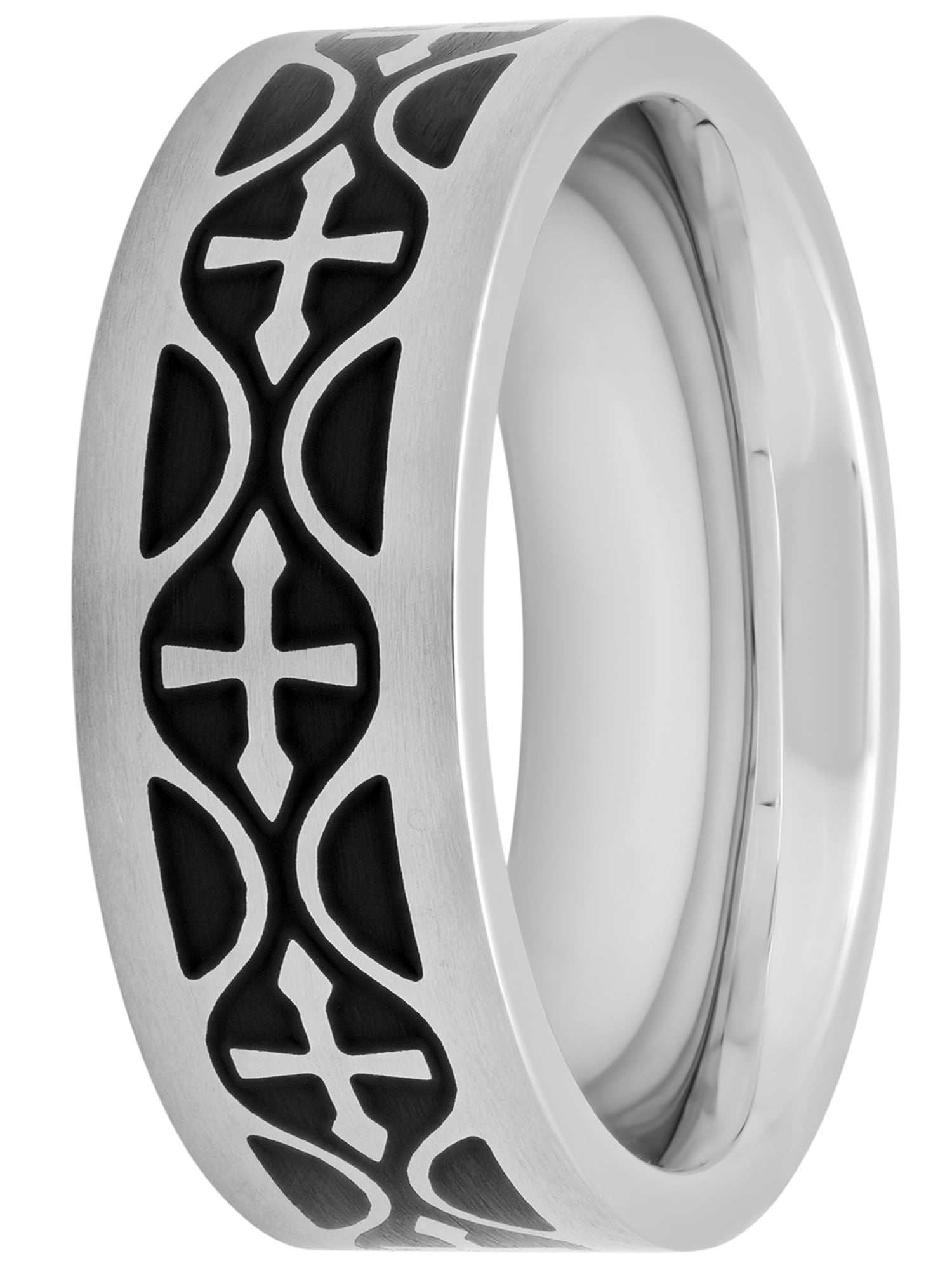 steel nation jewelry mens stainless steel 8mm black celtic cross