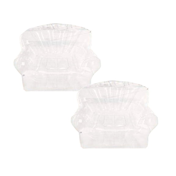 Pvc Clear Bag Stuffed Animal Storage with Zipper, Waterproof Toy Organizer for Kids Room, Transparent Stuffable Bag for Toy Chair Seating, 2 Stuffed Animal Transparent Bag