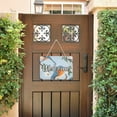 thumbnail image 5 of Welcome Door Sign Decoration Birds and Floral 13.8" Rectangular Front Entrance Hanging Sign Outdoor Farmhouse Porch, 5 of 6