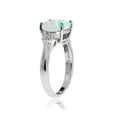 thumbnail image 2 of Anillo Ice Gems en plata de ley con ópalo blanco creado, tamaño 8, 2 of 3