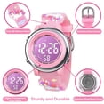 thumbnail image 4 of Reloj digital para niños, reloj deportivo de dibujos animados en 3D para niños y niñas de 3 a 10 años, hora y fecha, 4 of 4