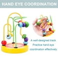 thumbnail image 4 of 2PCS Mini Cartoon Animal Small Round Bead Wood Toy Hard Material Early Education Toys, 4 of 7