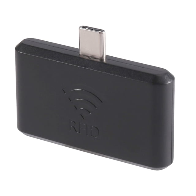 Lector RFID UHF USB para Smartphones, 865-868 MHz, Tipo C, Android, con Emulación de Teclado, Modo HID, OTG.