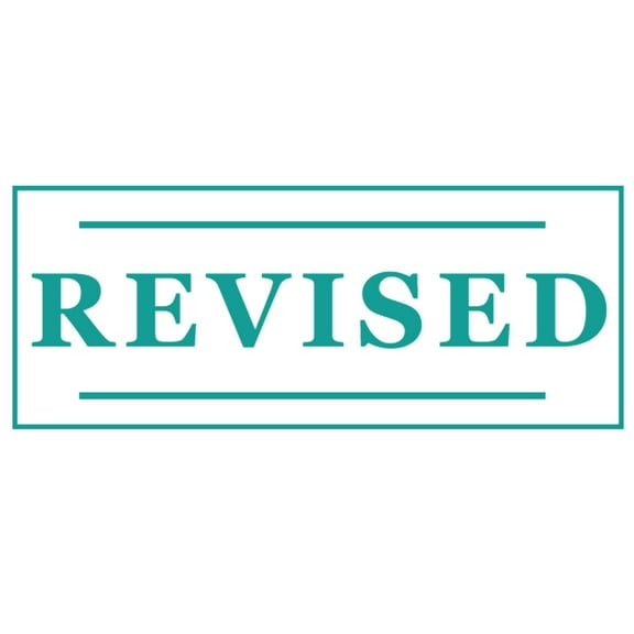 Printtoo Revised Self Inking Rubber Stamp Pre-Inked Office Stamp- Home Office Business Stationery, 47 x 20 mm Green