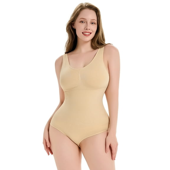 SHARPDEZI Bodysuits For Women Tummy Control Shapewear Slimming Sculpting Tank Tops Body Shaper Butt Lifter