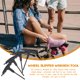 thumbnail image 3 of WORGEOUS 4pcs patines de rodillos llave llaya cuchillas destornillador T con forma de llave de zapatos (negro), 3 of 7