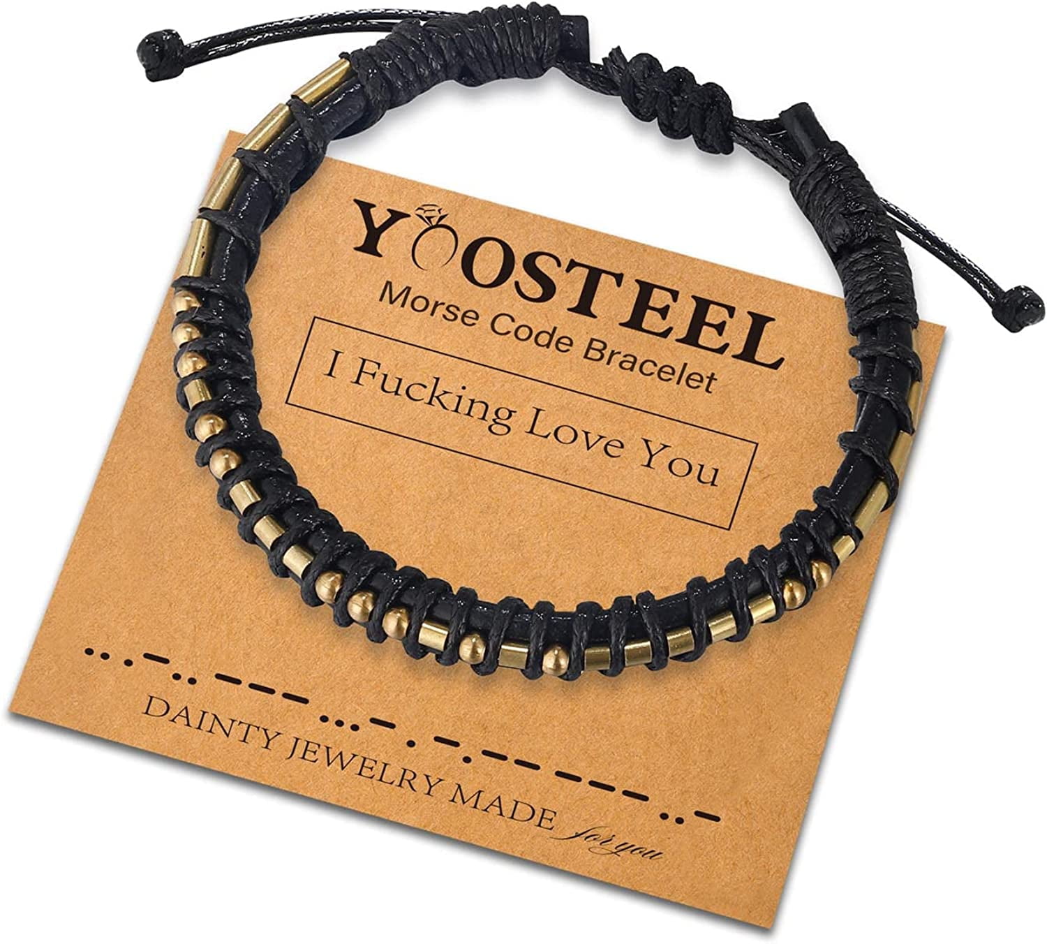 Btysun Morse Code Secret Message Bracelet For Women & Men - Adjustable Stainless Steel Friendship Jewelry Gift
