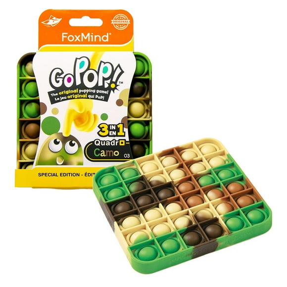 Go Pop! Quadro Camo Special Edition 3 1-2 players, ages 5+, 10 minutes
