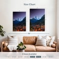 thumbnail image 4 of Elephant Stock Zermatt At Night Wall Art - Vertical Canvas Wall Art - Living Room Wall Decor - Places Canvas - Gray And Black Decor - 30" x 45", 4 of 8