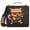 Angry Cat Playing Guitar, variant on 3 Ring Zipper Binder with Shoulder Strap Waterproof Trapper Keeper 2 Inch D-Ring 500 Sheets Capacity Grey