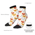 thumbnail image 6 of Rocae Cute Fox with Heart for Premium Adult Socks,Comfortable, Breathable, and Durable Socks, Perfect for Everyday Wear, 6 of 7