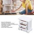 thumbnail image 4 of Dollhouse Night Stand, Birch Wood Mini Bedside Table with 3 Drawers for Home Decor, 1:12 Scale, Miniature Furniture with Fully Functional Drawers, Ideal Accessory for Miniature, 4 of 7