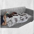 thumbnail image 6 of Anatomy Soft Flannel Fleece Throw Blanket, Human Body with Internal Organs Sketch Health Biology Man Physiology, Cozy Plush for Indoor and Outdoor Use, 50" x 60", Dark Brown White, by Ambesonne, 6 of 6