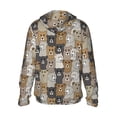 thumbnail image 2 of Picia Cartoon Bear Women's Men's UPF 50+ Sun Protection Hoodie Shirt Long Sleeve SPF Fishing Outdoor UV Hiking Lightweight Shirts-X-Large, 2 of 9
