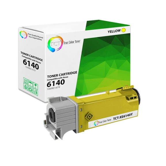 TCT 6140 Yellow Toner Cartridge - Premium Compatible Replacement for Xerox 106R01479 Yellow