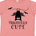 thumbnail image 4 of Inktastic Halloween Bat Frightfully Cute Holiday Boys or Girls Toddler T-Shirt, 4 of 5