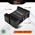thumbnail image 2 of PRV Audio QS400.4 4 Channel Vehicle Audio Amplifier, 4 x 100 Watts RMS at 2 Ohm, 2 of 5