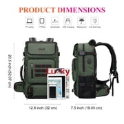 WITZMAN Carry on Travel Backpack for Men Airline Approved Convertible Nylon Duffle Backpack Luggage Bag(B682 Army Green)