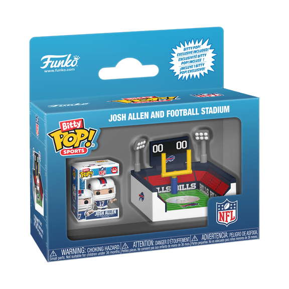 Funko Bitty POP Arena: NFL - Buffalo Bills with Josh Allen Collectible Vinyl Mini Figure