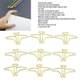 thumbnail image 4 of Clips de papel con forma de metal lindos clips pequeños para marcapáginas con forma de animal evitan resbalones 100 piezas a prueba de óxido para oficina ANGGREK Otros, 4 of 8