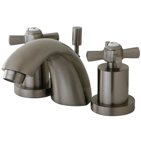 Kingston Brass KS2958ZX Millennium Mini-Widespread Bathroom Faucet, Brushed Nickel