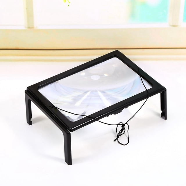 Lupa tipo manos libres, 3 aumentos, tama?o A4, con luz led, para lectores Unbranded GSOT28100