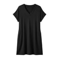 thumbnail image 3 of yillto Womens Plus Size Nightgown Short Sleeve Crew Neck Loose Comfy Sleepwear Lounge Pjs Nightdress, 3 of 5