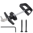 thumbnail image 2 of Anxingo Shed Door Latch T-Handle Lock Kit,T-Handle lock with black connecting rod for Shed doors, Playhouse door, Chicken Coops door, Barn door, 2 of 7