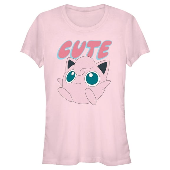 Junior's Pokemon Jigglypuff Cute Graphic T-Shirt